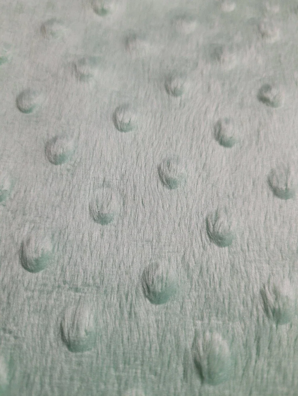 Soft Dimple Minky Sewing Fabric 2 Pieces Mint Green & Butter Yellow (1530)